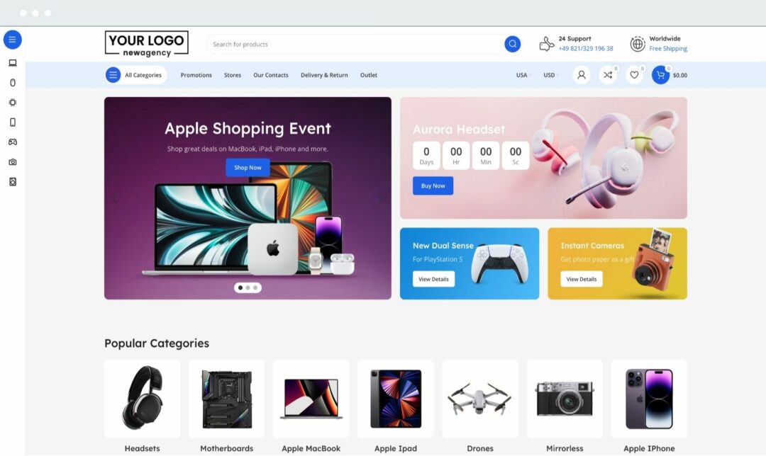 Mega Electronics Shop